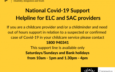 National Covid-19 Support out of hours Helpline for ELC and SAC providers